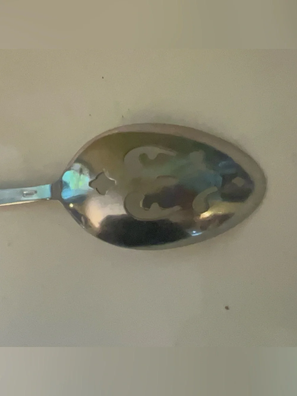 Century House (Stainless) pierced serving spoon 8.5 inches